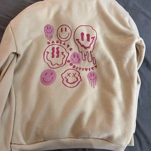 Preppy tan/pink sweatshirt
